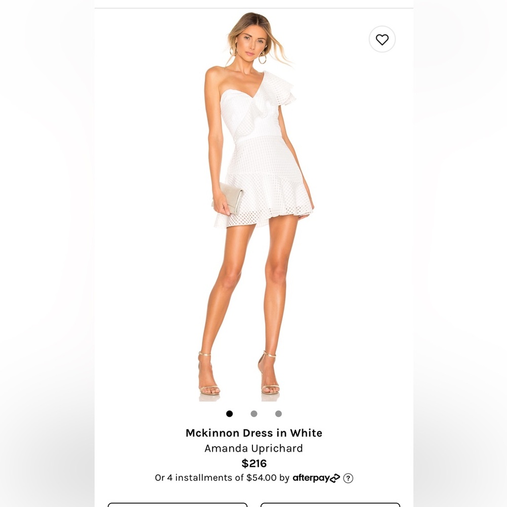 White ruffle dress
